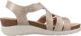 Clarks Stijlvolle Platte Sandalen Beige Dames - Thumbnail 1