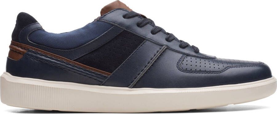 Clarks Cambro Race Heren Sneakers Navy Combi - Foto 1