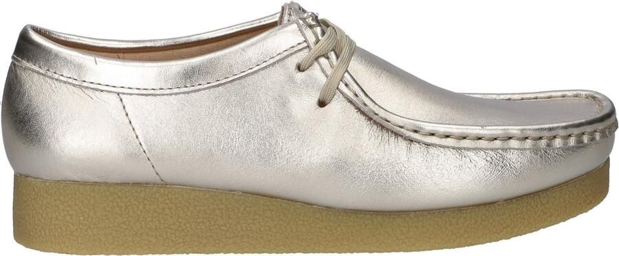 Clarks WallabeeEVOSh Dames Veterschoenen Gold Leather