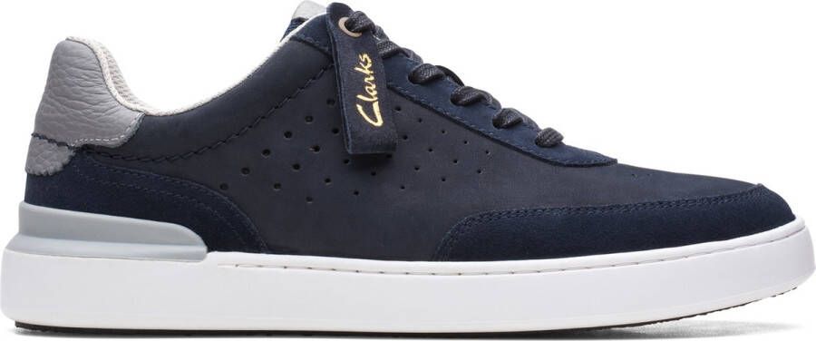 Clarks Court Lite Tor Veterschoenen Laag blauw