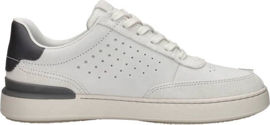 Clarks Sportieve Witte Leren Sneaker Multicolor Heren