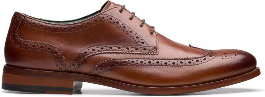 Clarks CraftJames Tip heren veterschoen bruin