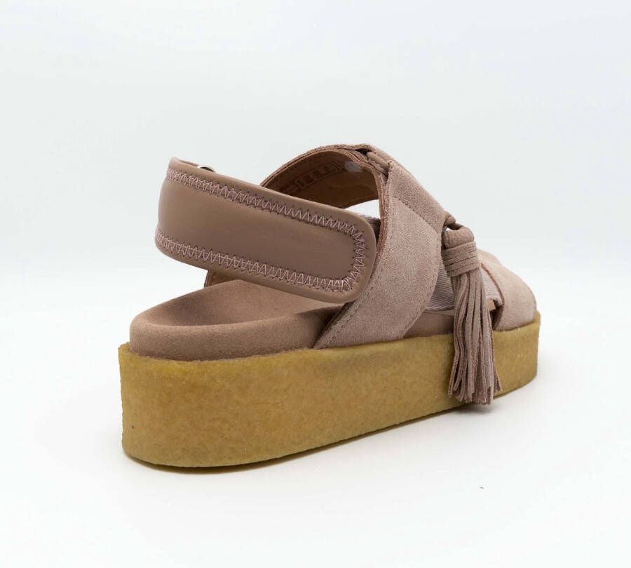 Clarks Crepe Sndl Roze Sandaal Fashionwear Vrouwen