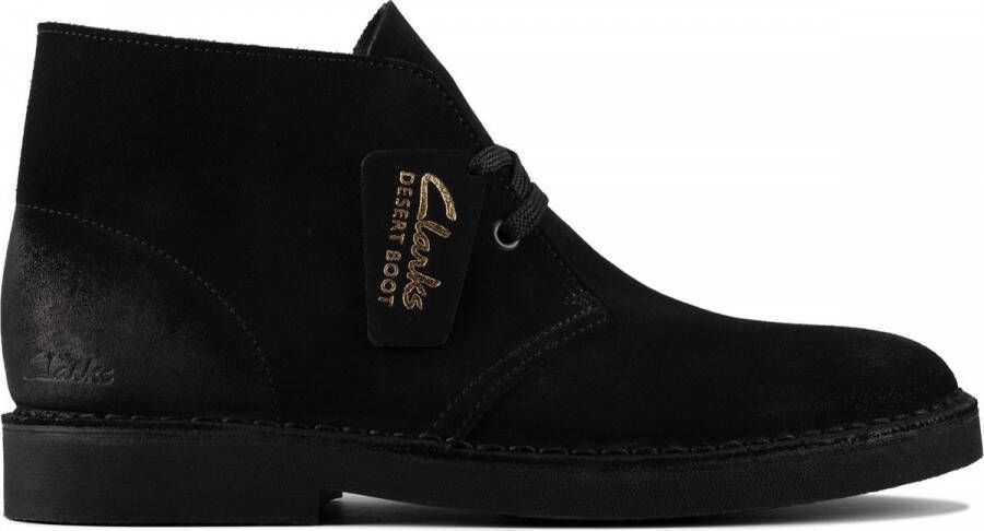 Clarks DESERT BOOT 2 Volwassenen VeterlaarzenHoge sneakersDames veterschoenenHalf-hoge schoenen Zwart