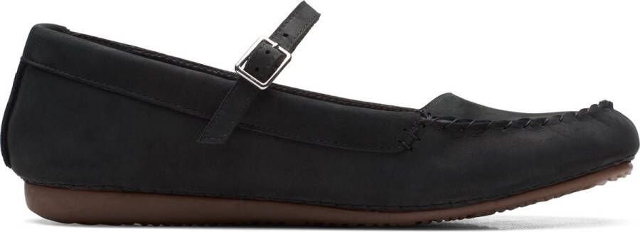 Clarks Dames Freckle Bar D 2 black nubuck