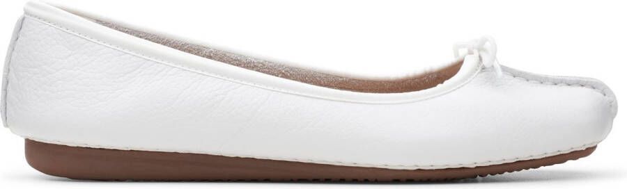 Clarks Damesschoenen Freckle Ice D white leather