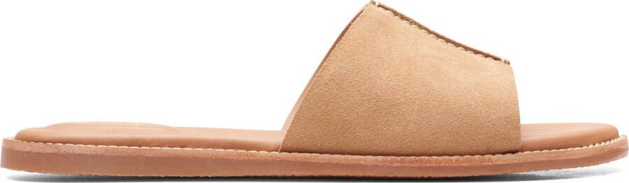 Clarks Dames Karsea Mule D 4 Light Tan Suede