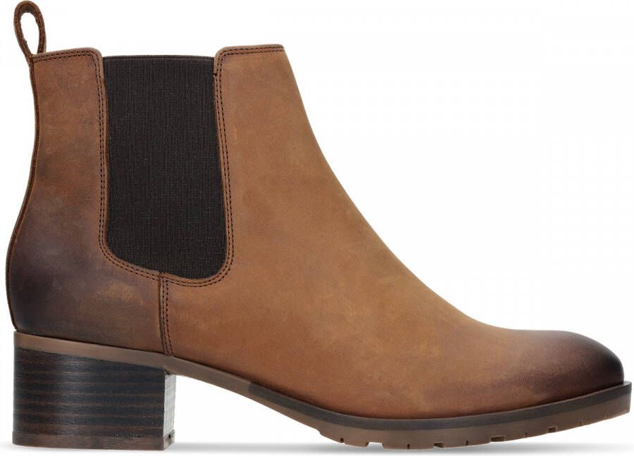 Clarks Dames schoenen Mila Top D dark tan leather