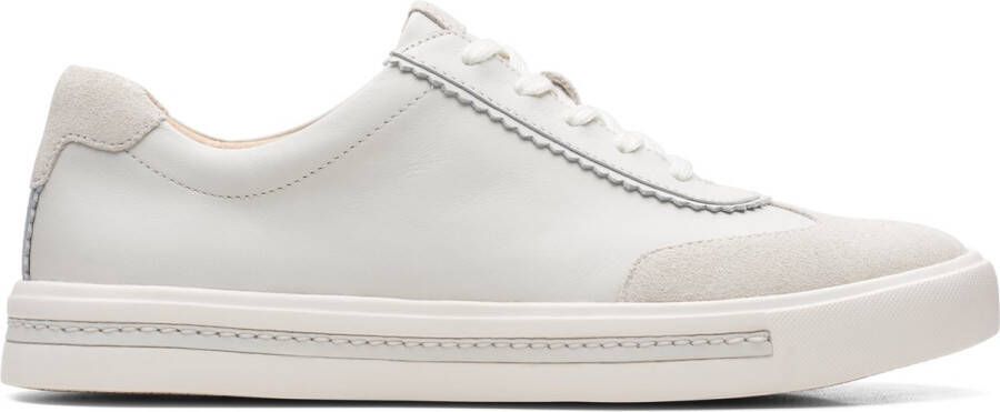 Clarks Dames Un Maui Stitch D 1 white leather