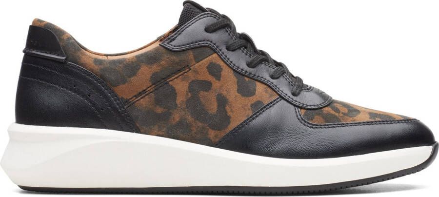 Clarks Dames schoenen Un Rio Sprint D leopard prt comb