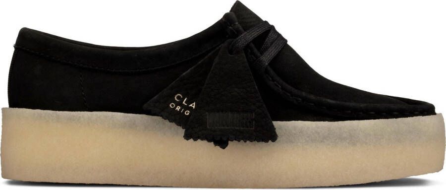 Clarks Zwarte Wallabee Cup Veterschoen Black Dames