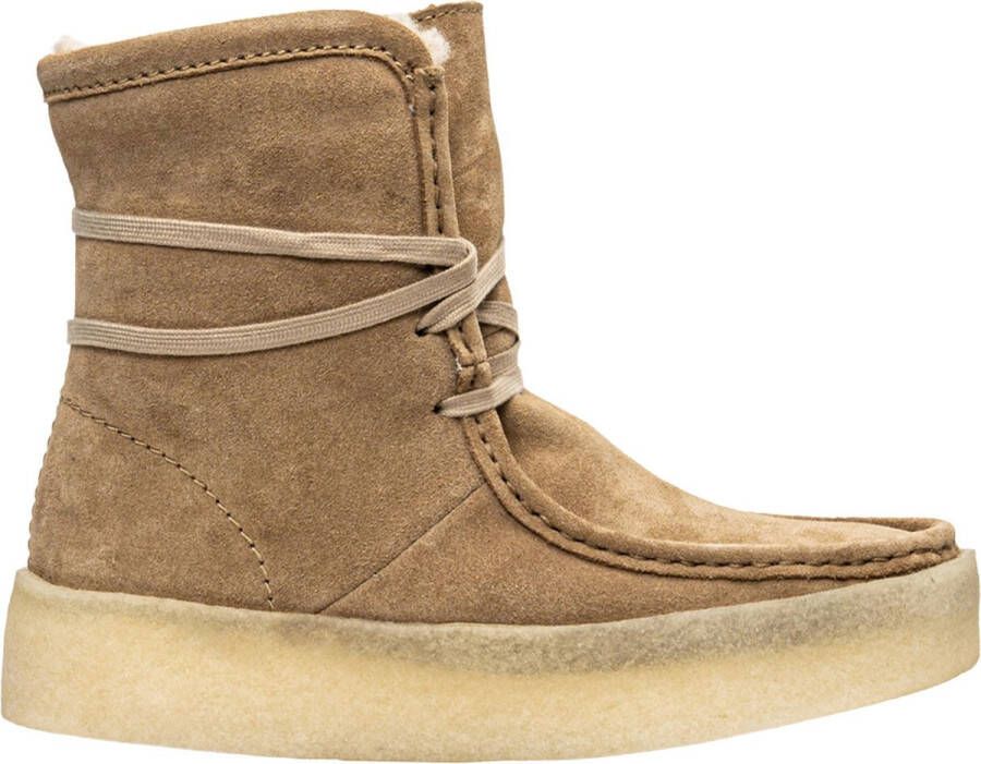 Clarks Dames WallabeeCup Hi Laarzen Beige