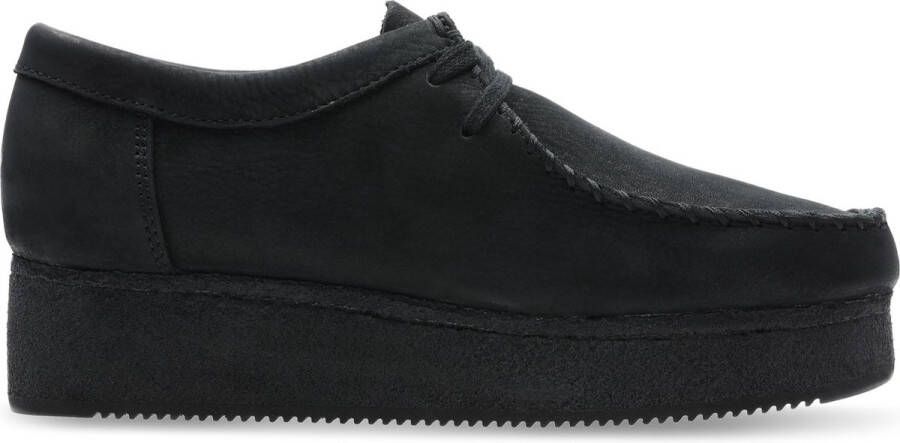 Clarks Originals Wallacraft Lo Womens Black Nubuck Sneakers 261486324040