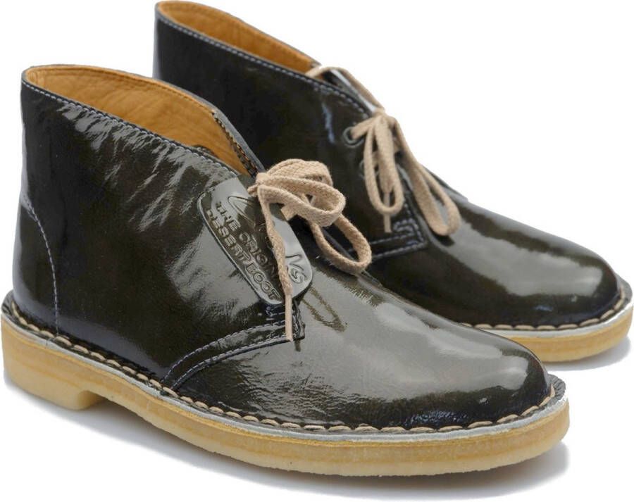 Clarks Metallic Leren Desert Boot Dames Enkellaars Grijs Dames