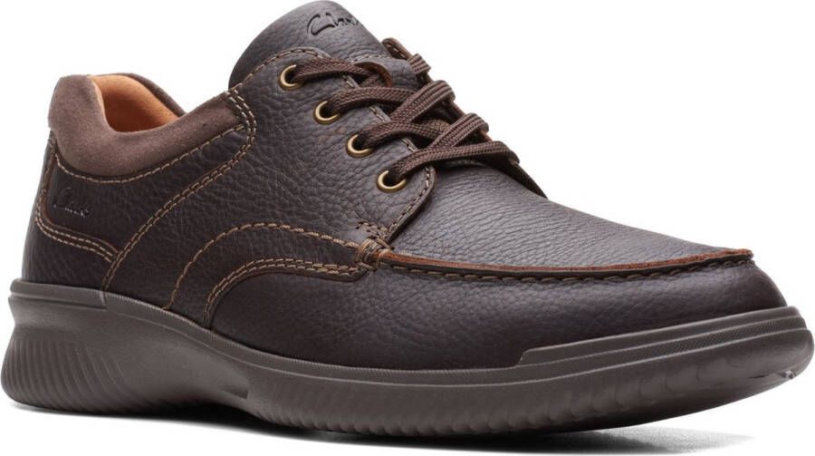 Clarks Donaway Edge Veterschoenen Laag donkerbruin