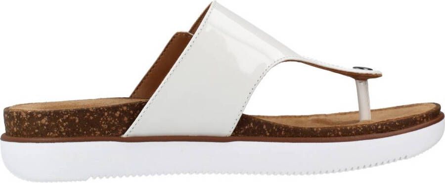 Clarks Flip Flops White Dames