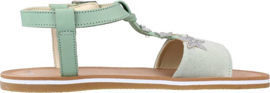 Clarks Stijlvolle platte sandalen voor de zomer Green Dames