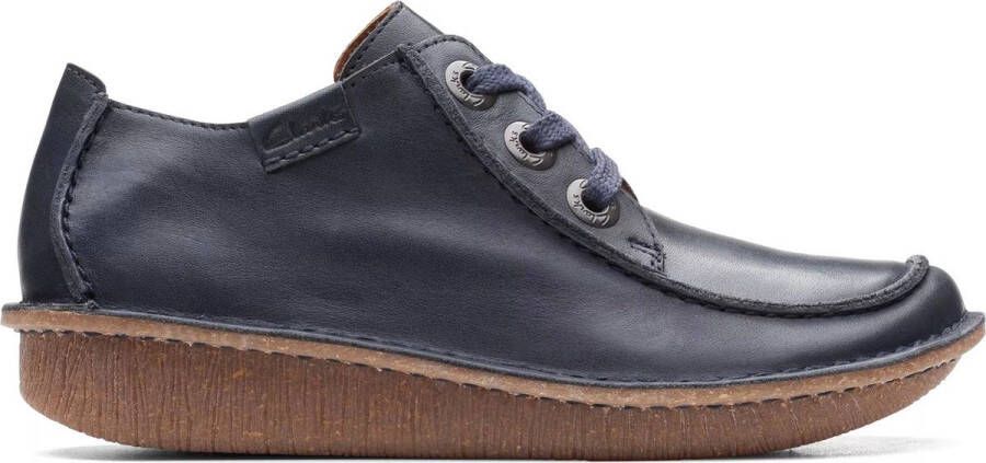 Clarks Funny Dream dames veterschoen blauw