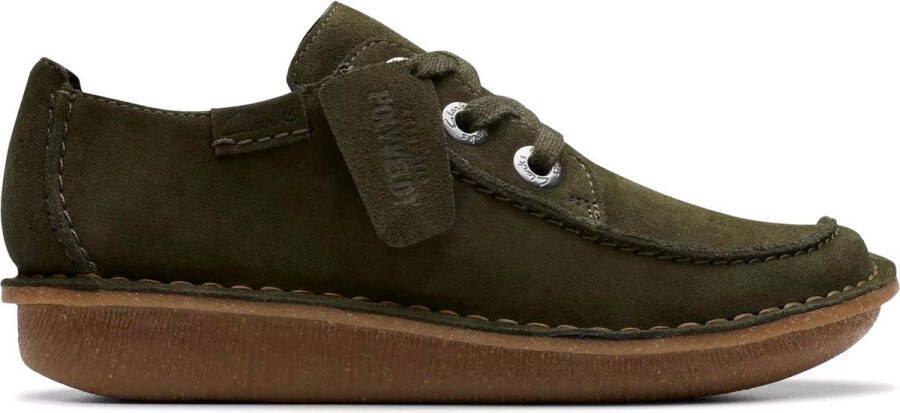 Clarks Funny Dream dames veterschoen groen