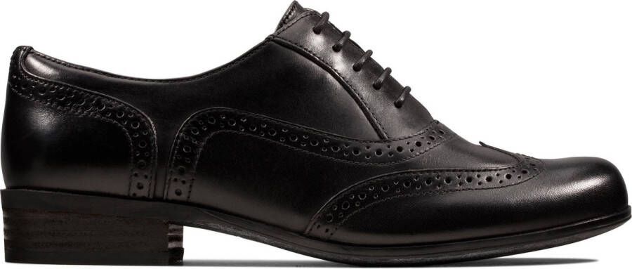 Clarks Hamble Oak Dames Veterschoenen Black Leather