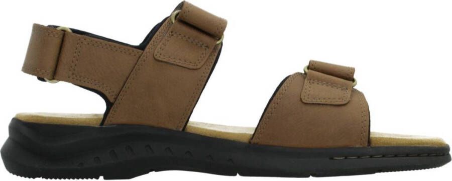 Clarks Moderne Platte Sandalen Brown Heren