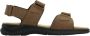 Clarks Moderne Platte Sandalen Brown Heren - Thumbnail 1