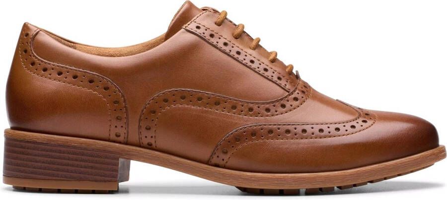 Clarks Havisham Oak dames veterschoen bruin