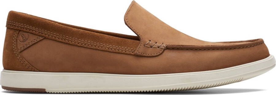 Clarks Bruin leren loafers voor heren Brown Heren