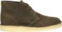 Clarks Desert Coal Groen Heren Veterboots Khaki Kleur Khaki - Thumbnail 1