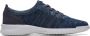 Clarks Stijlvolle Gebreide Sneakers voor Mannen Blue Heren - Thumbnail 1