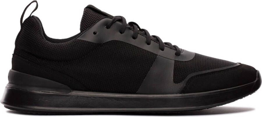 Clarks Stijlvolle LT Lace Sneakers voor Mannen Black Heren