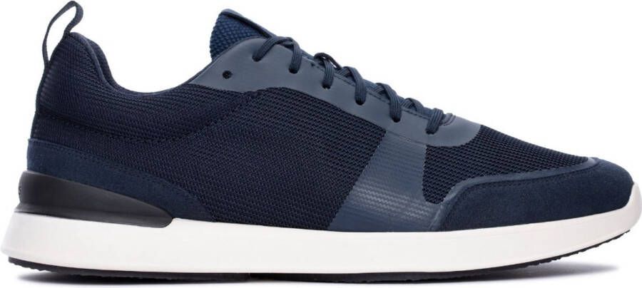 Clarks Stijlvolle Lace Sneakers voor Mannen Blue Heren