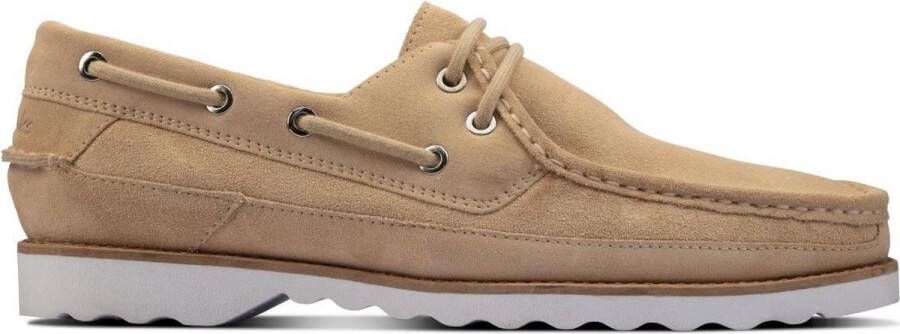 Clarks Heren schoenen Durleigh Sail G taupe suede