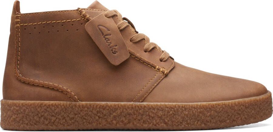 Clarks Leren Veterschoenen voor Mannen Beige Heren