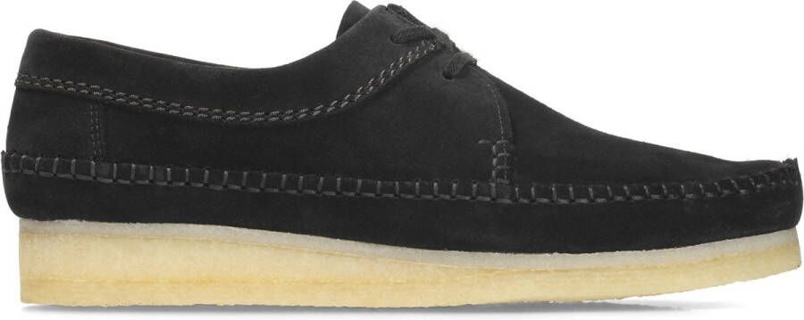 Clarks Zwarte Suède Weaver Schoenen Black Heren