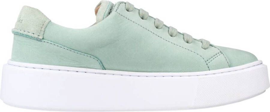 Clarks Stijlvolle Lace Sneakers voor Vrouwen Green Dames