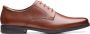 Clarks Bruine Leren Veterschoen Brown Heren - Thumbnail 1