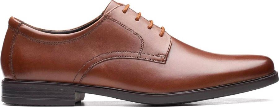 Clarks Bruine Leren Veterschoen Brown Heren