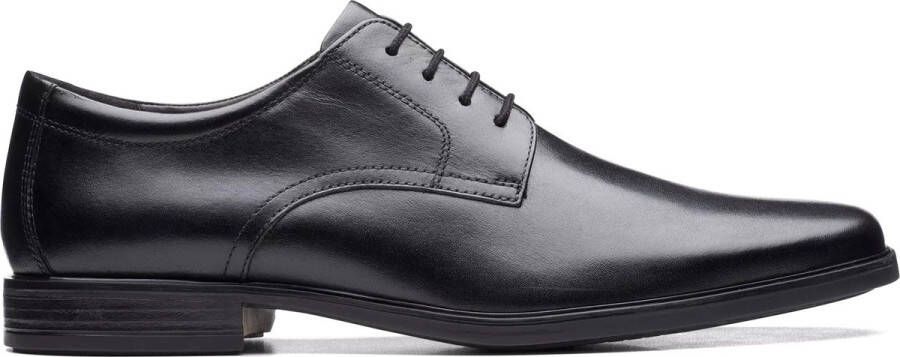 Clarks Formele veterschoen Wide Fit Black Heren