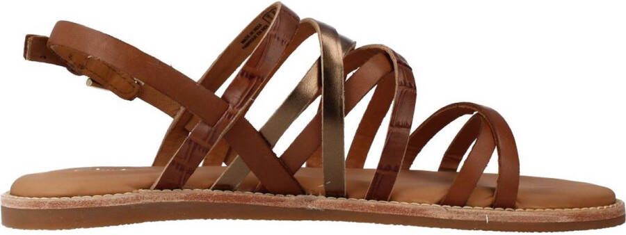 Clarks Flat Sandals Brown Dames