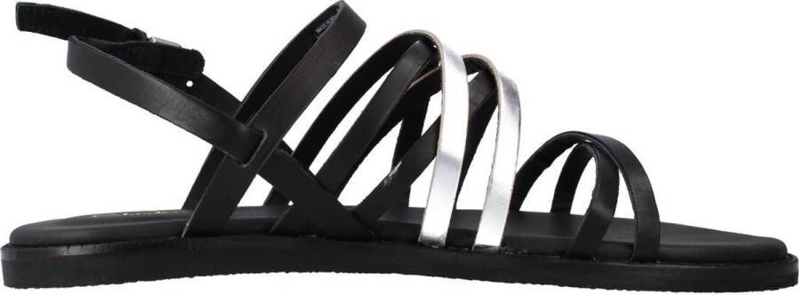 Clarks Enkel Platte Sandalen voor Vrouwen Black Dames