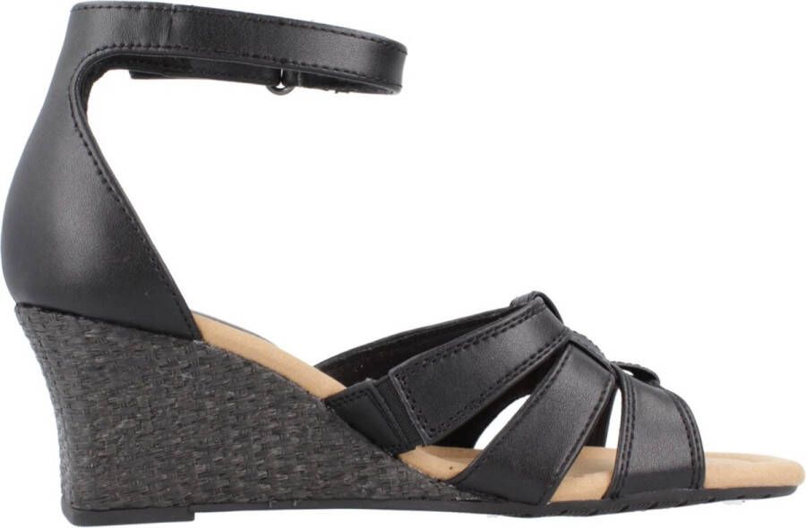 Clarks Wedges Black Dames