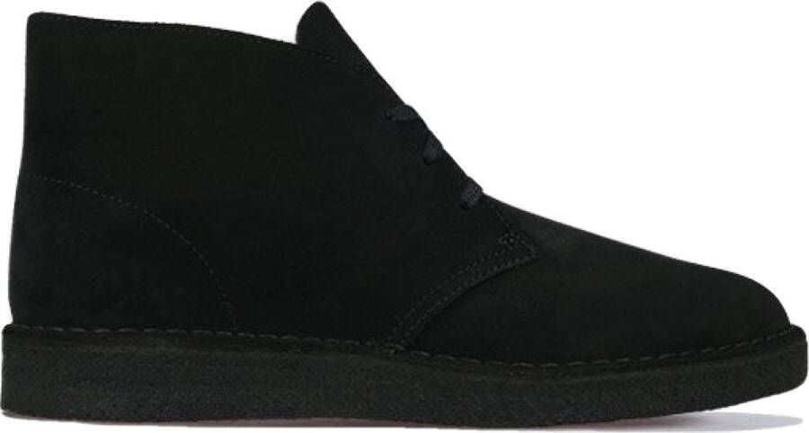 Clarks Zwarte Suède Heren Lifestyle Schoen Black Heren