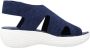 Clarks Stijlvolle Platte Sandalen voor de Zomer Blue Dames - Thumbnail 1