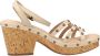 Clarks Stijlvolle Platte Sandalen Beige Dames - Thumbnail 1