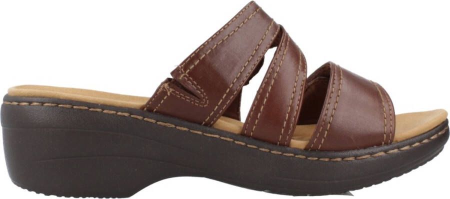 Clarks Koraal platte sandalen Brown Dames