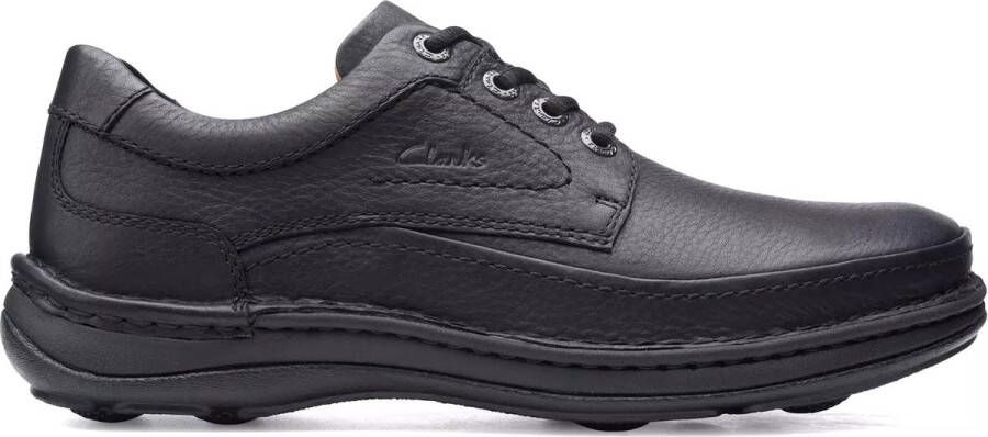 Clarks Nature Three heren veterschoen zwart