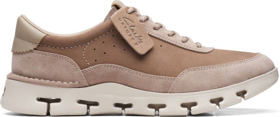 Clarks Ultiem Comfort Leren Sneakers voor Heren Beige Heren