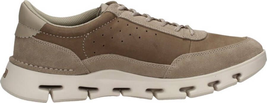 Clarks Ultiem Comfort Leren Sneakers voor Heren Beige Heren