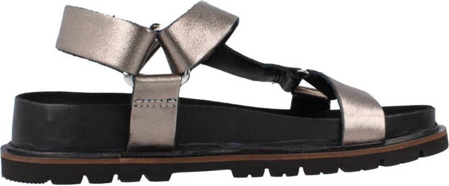 Clarks Stijlvolle platte sandalen voor vrouwen Gray Dames